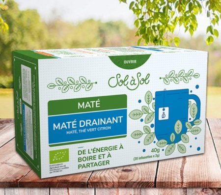 Maté infusettes, Thé-vert et Citron