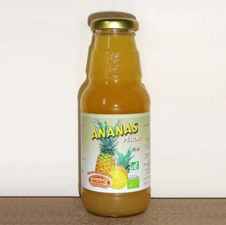 Pur Jus d'ananas, bio, équitable, 30 cl.
