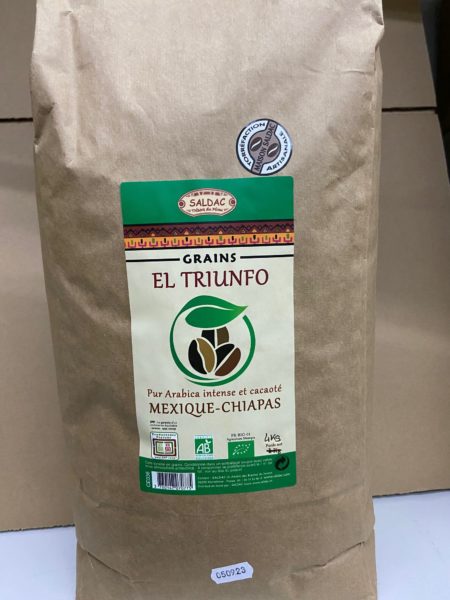 Café Triunfo du Mexique, bio/équitable - grain 4kg