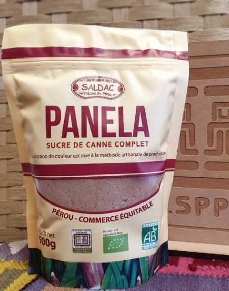 Sucre de canne brut, Panela, bio, équitable, 500gr