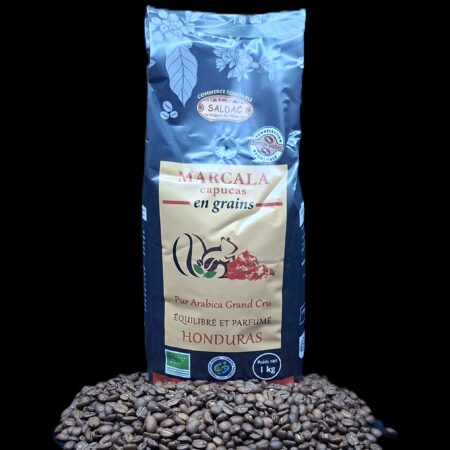Alternative view of Café Capucas du Honduras, bio/équitable - grain 1kg