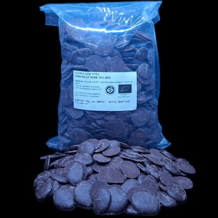 Chocolat noir 70 % en Gouttes, bio, vrac, 2kg