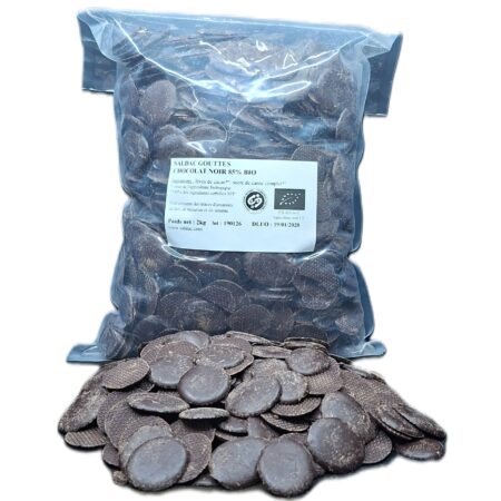 Alternative view of Chocolat noir 85 % en Gouttes, bio, vrac, 2kg