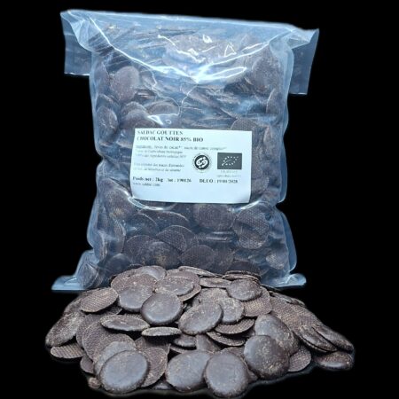 Chocolat noir 85 % en Gouttes, bio, vrac, 2kg
