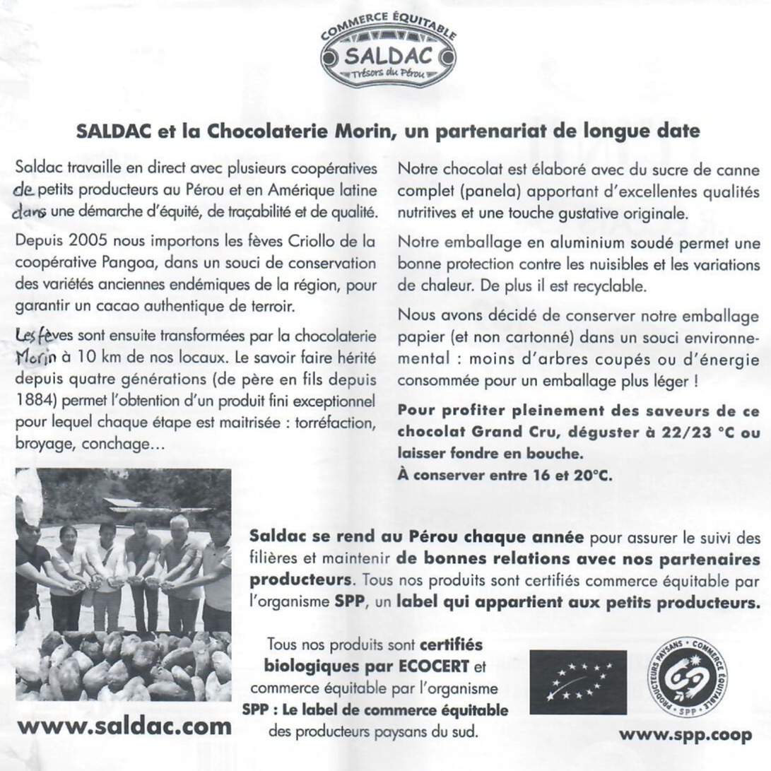 Chocolat noir 70 % piment, El Inti, tablettes 100gr – Image 4