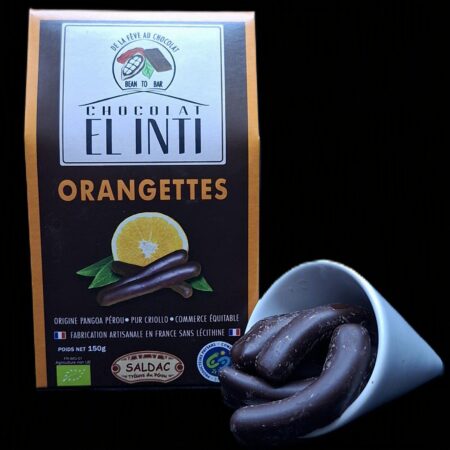 Orangettes, Ballotins, confiseries au chocolat, bio, 150gr