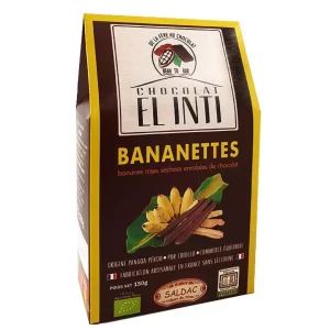 Bananes enrobées de chocolat bio