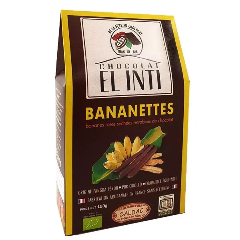 Bananes enrobées de chocolat bio