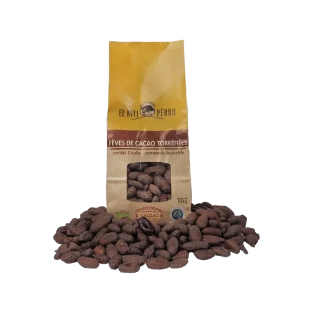 Fèves de cacao torréfiées