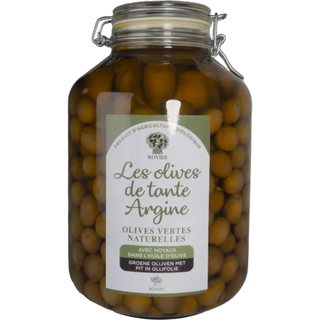 Olives vertes entières naturelles