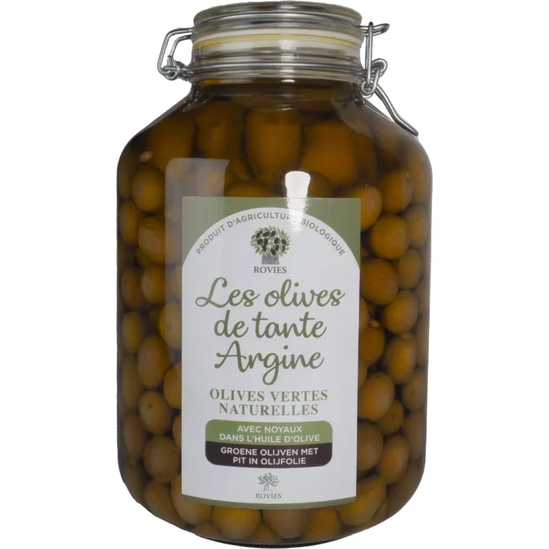 Olives vertes entières naturelles