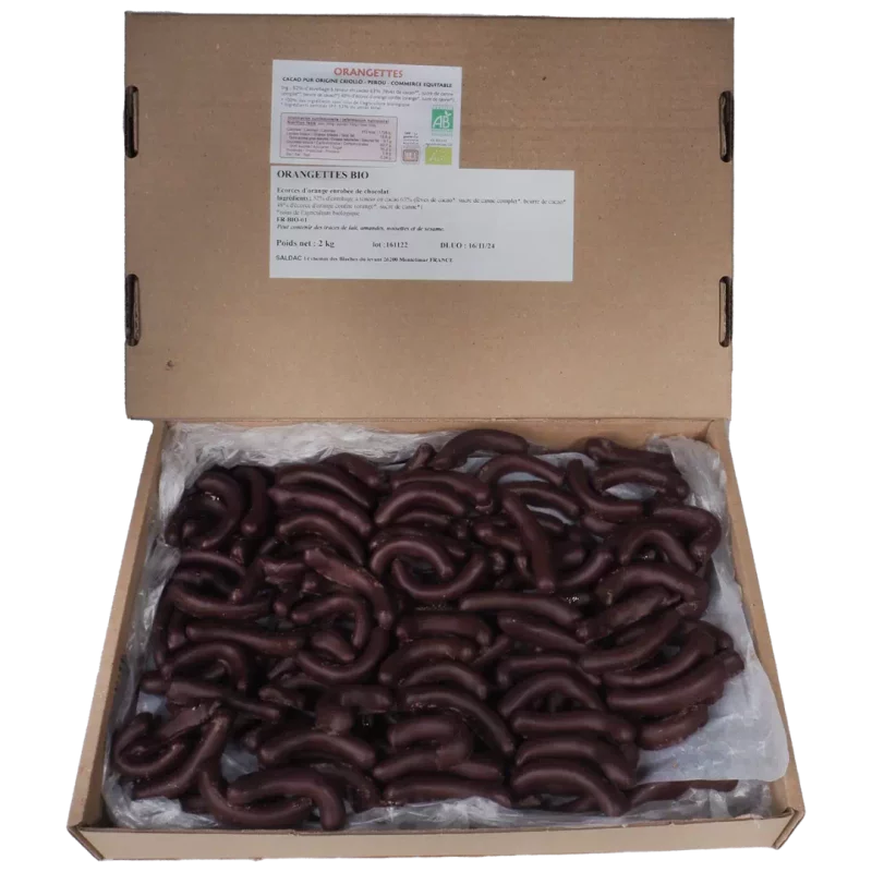 Orangettes au chocolat noir bio