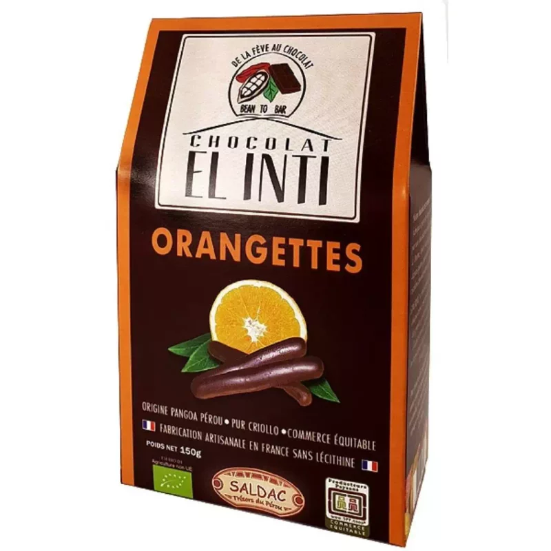 Orangettes au chocolat noir bio