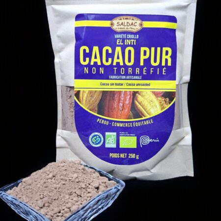 Cacao non torréfié en poudre, bio, 250gr