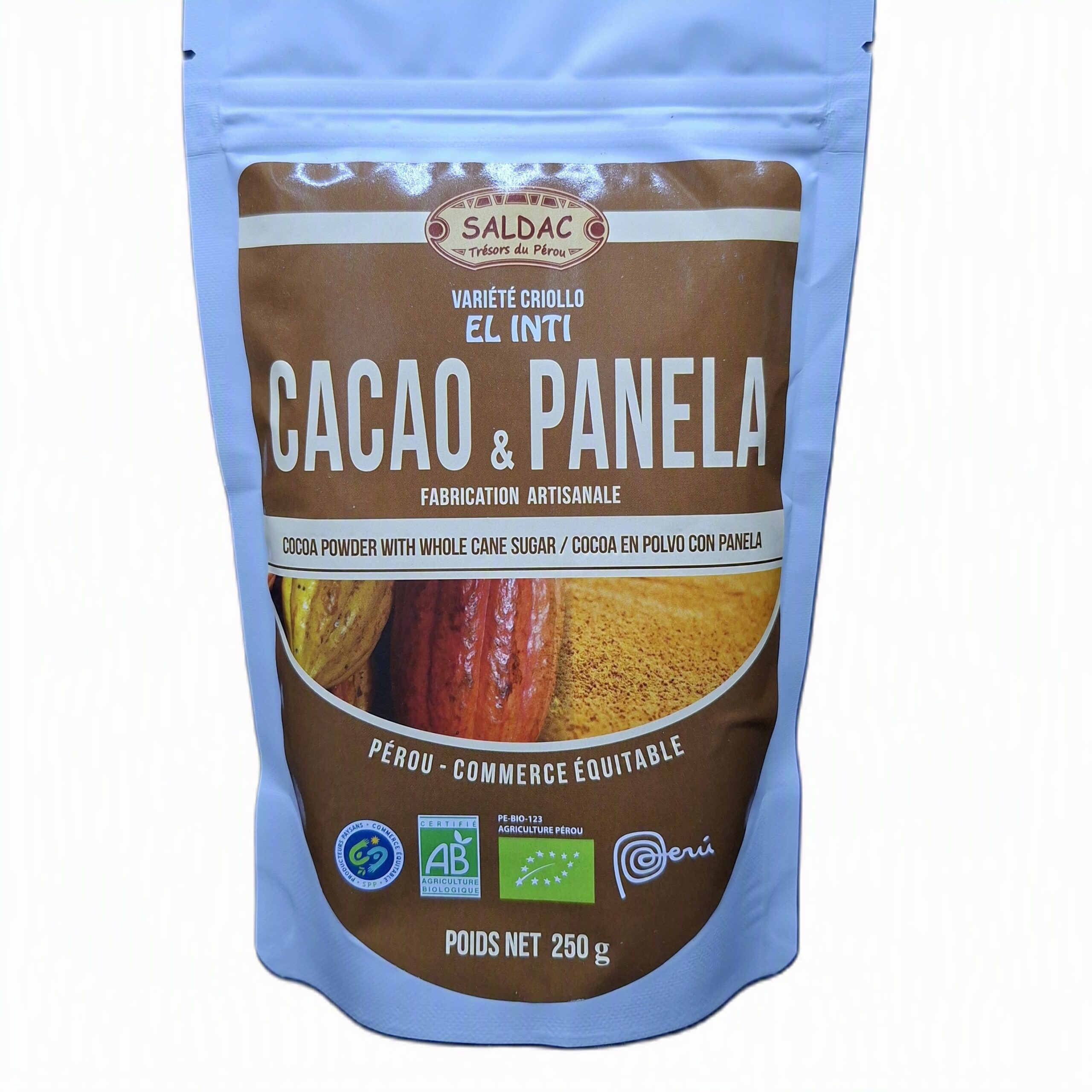 Cacao en poudre sucré, bio, 250gr – Image 2