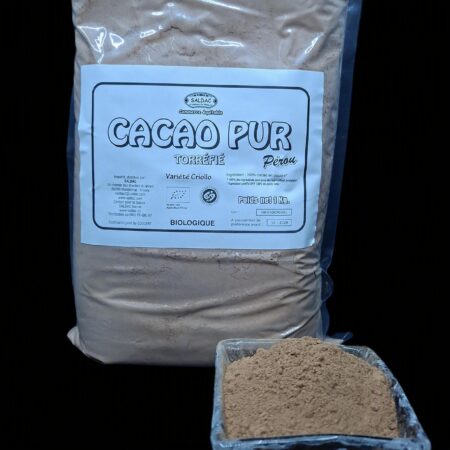 Cacao Pur en poudre, bio, équitable, 1kg