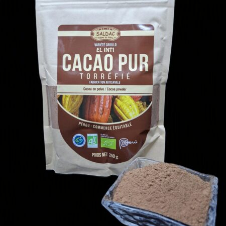 Cacao Pur en poudre, bio, équitable, 250gr
