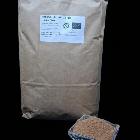 Cacao Pur en poudre, bio, équitable, 4kg