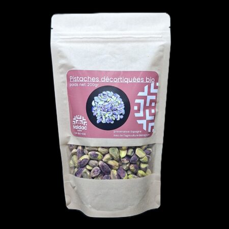Pistaches crues décortiquées, 200gr, bio