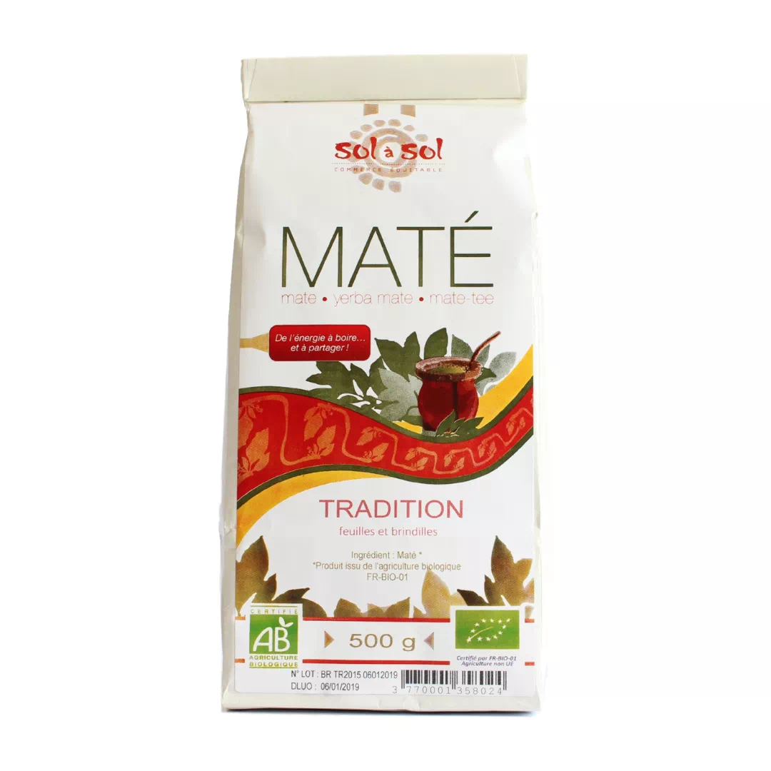 Feuilles de maté nature bio 500g
