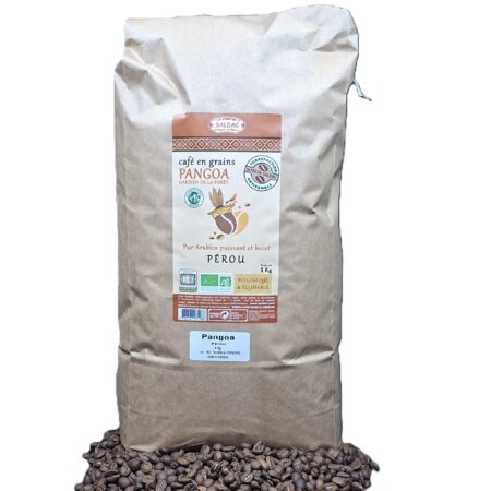 Café Pangoa "Gardiens de la forêt" du Pérou, pur "Arabica", bio, équitable, grain 4kg