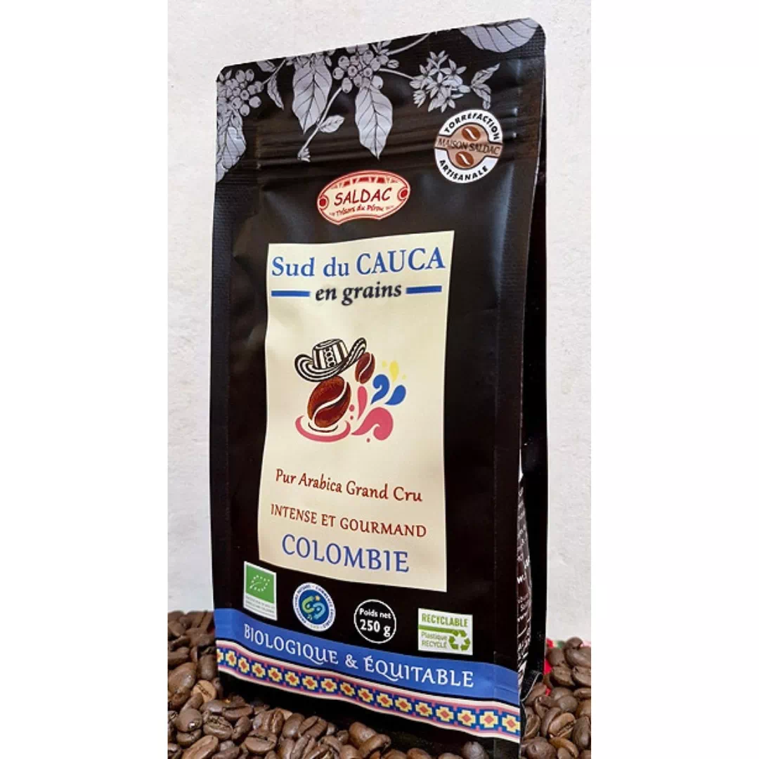Café Arabica Colombie Sud du Cauca 250 G