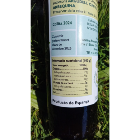 Huile d'olive écologique Pooema Espagne Mas Luna bio