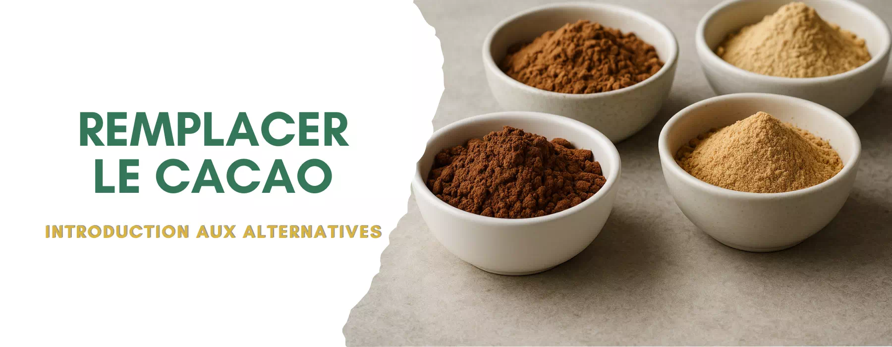 Par quoi remplacer le cacao?