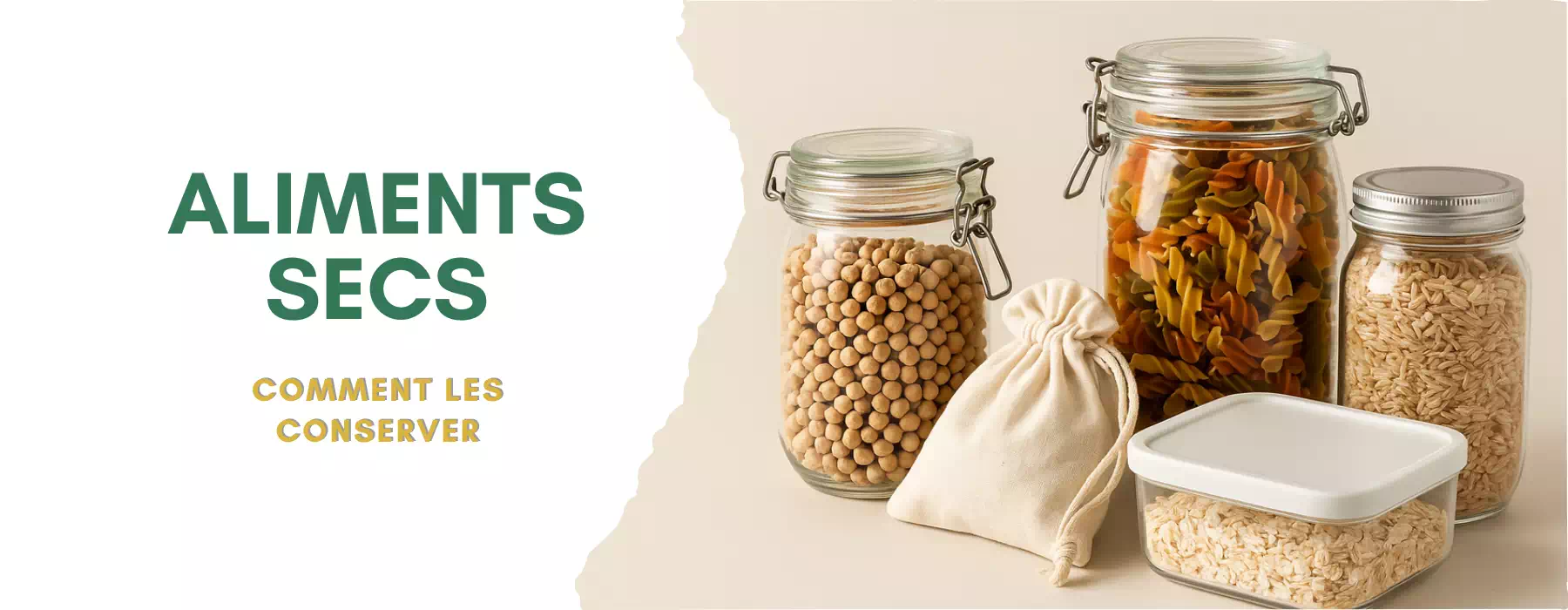 Conservation des aliments secs