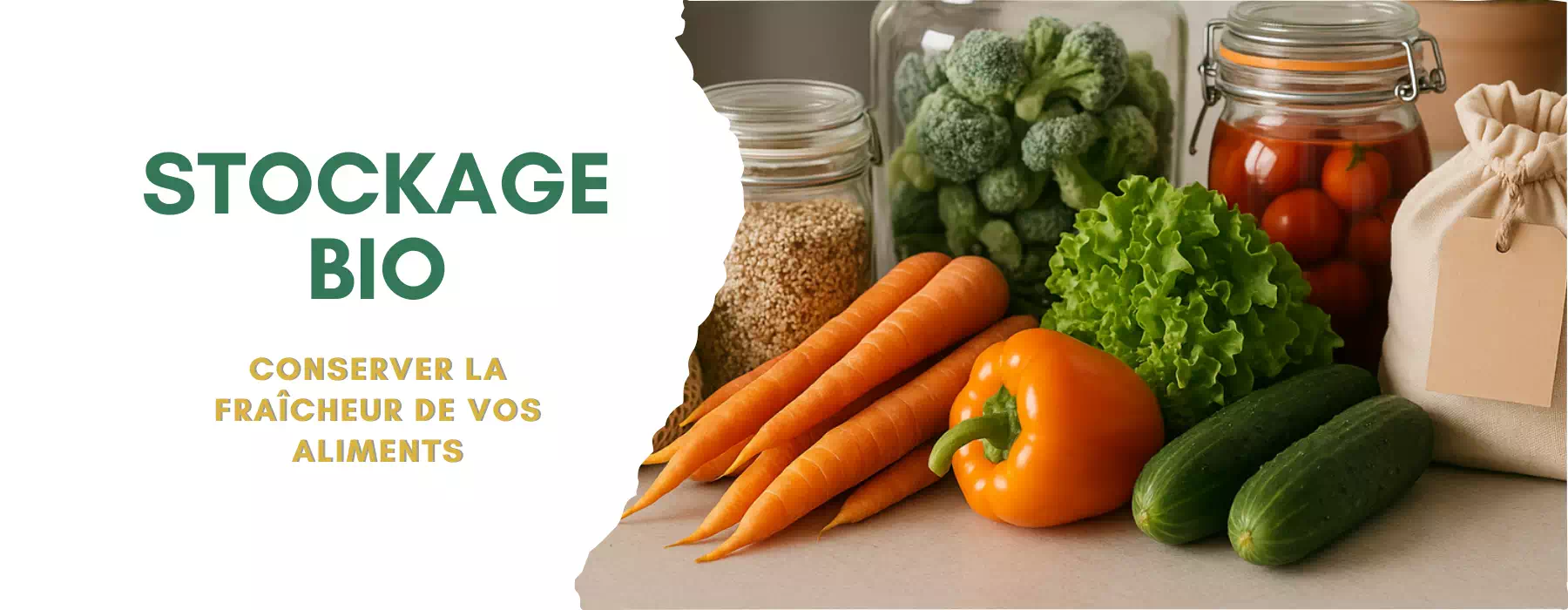 Stockage des aliments bio