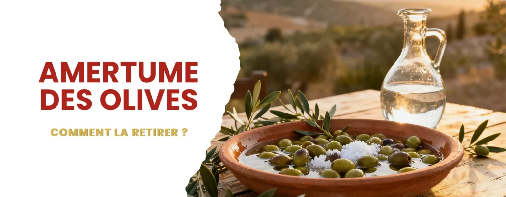 comment enlever amertume des olives