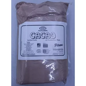 Cacao non torréfie en poudre
