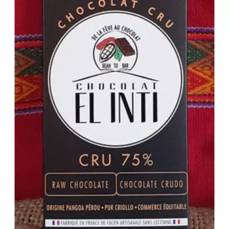 Chocolat noir Criollo non torréfie