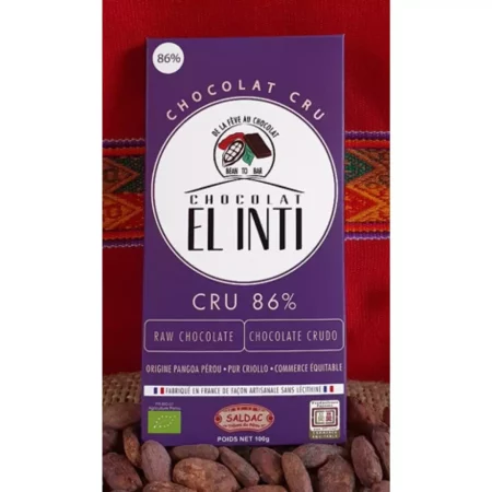 Chocolat non torréfie 86%
