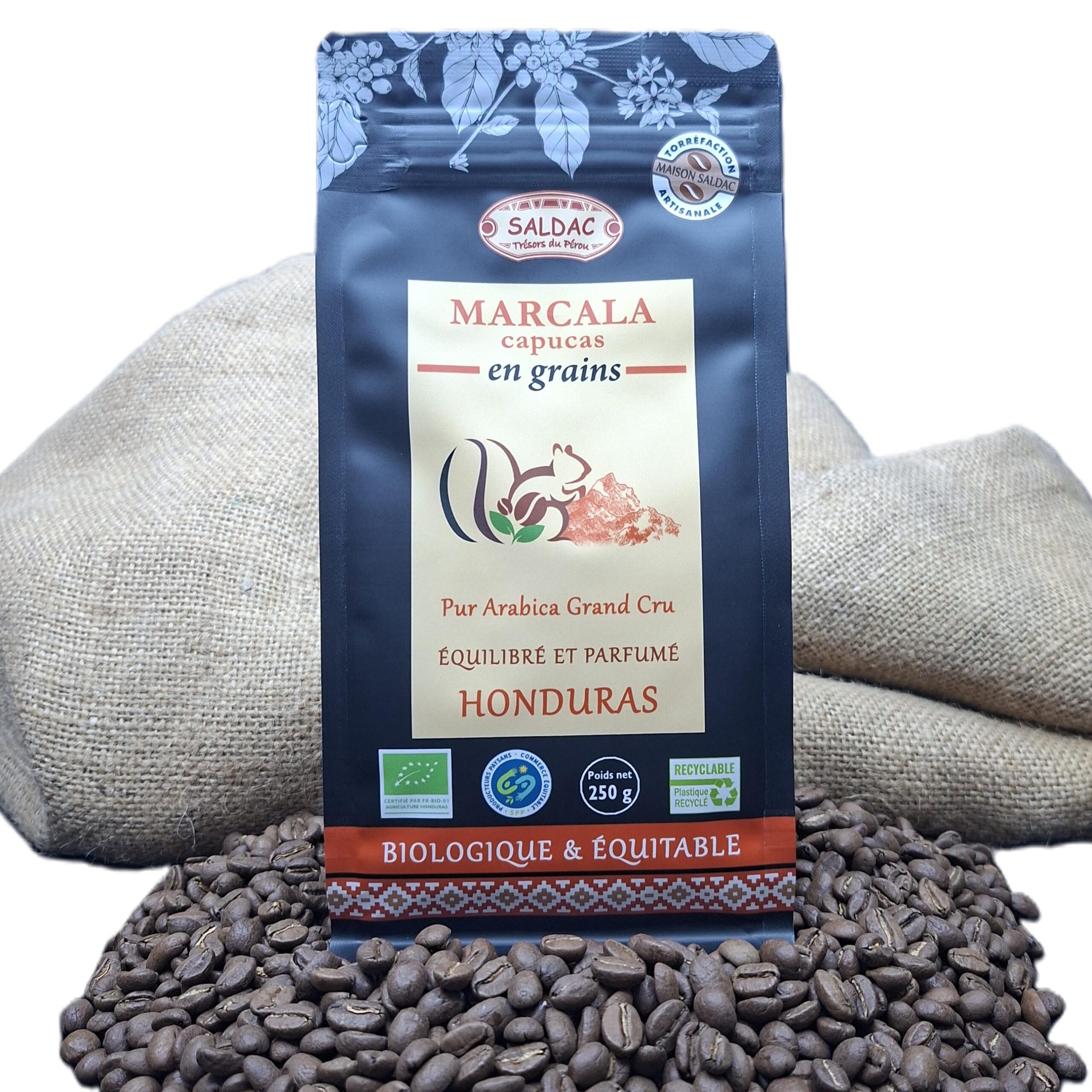Café Capucas du Honduras, bio/équitable - grain 250gr