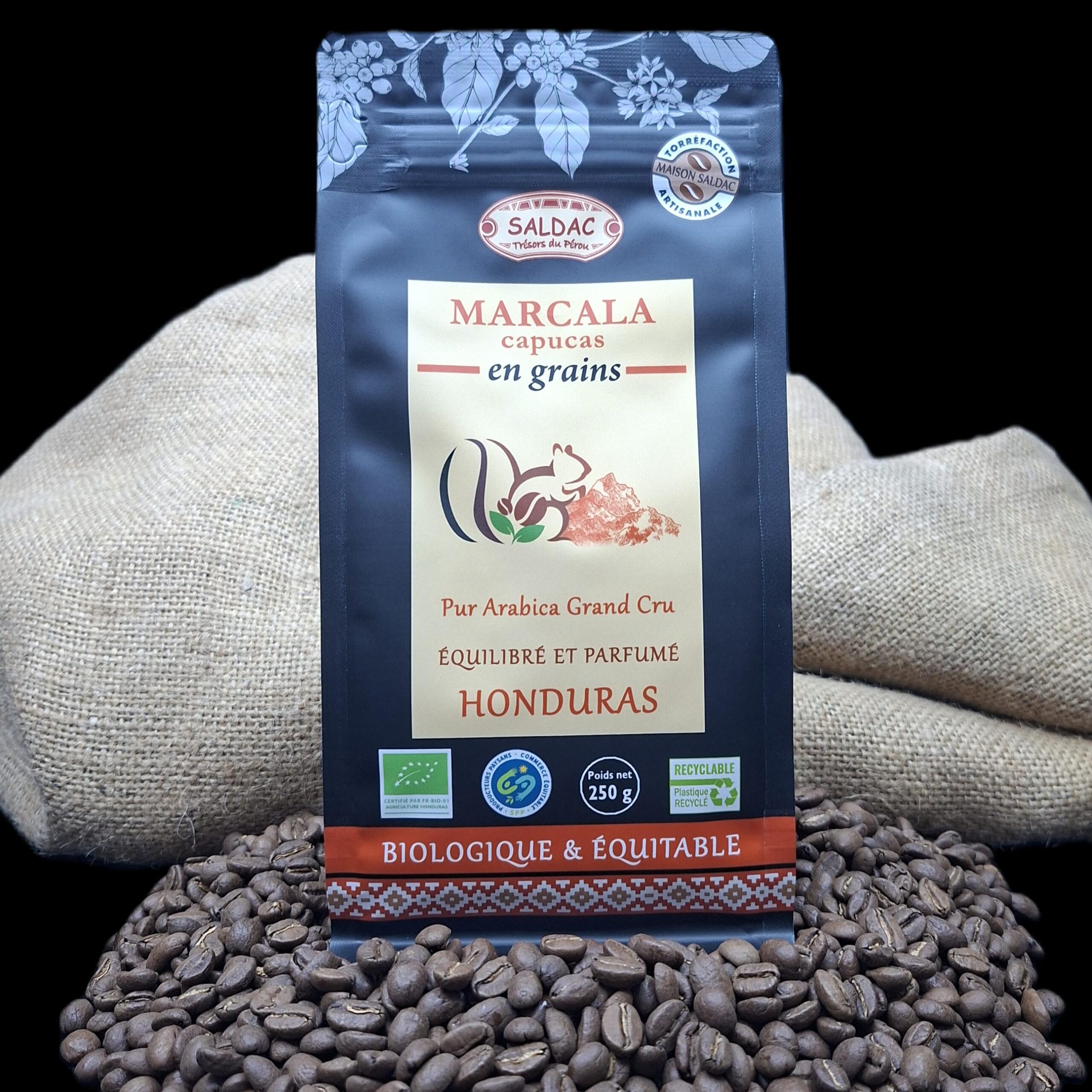 Café Capucas du Honduras, bio/équitable - grain 250gr – Image 2