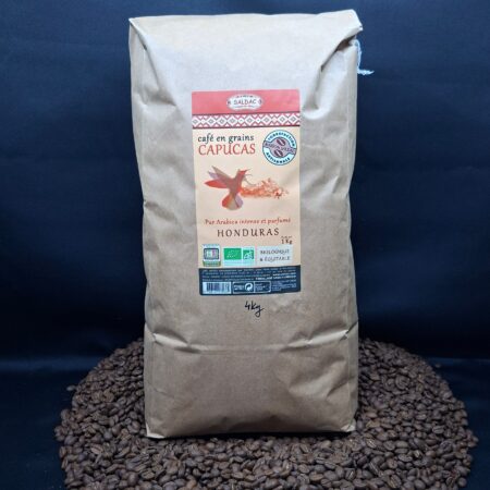 Café Capucas du Honduras, bio/équitable - grain 4kg