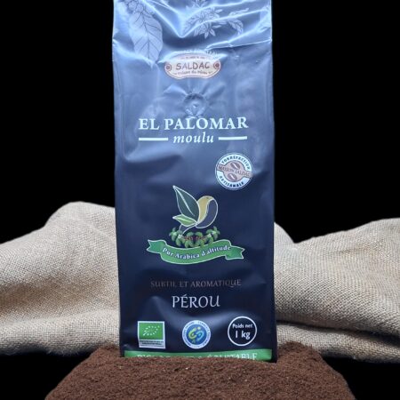 Alternative view of Café El Palomar du Pérou, pur "Arabica" bio, équitable, moulu, 1kg