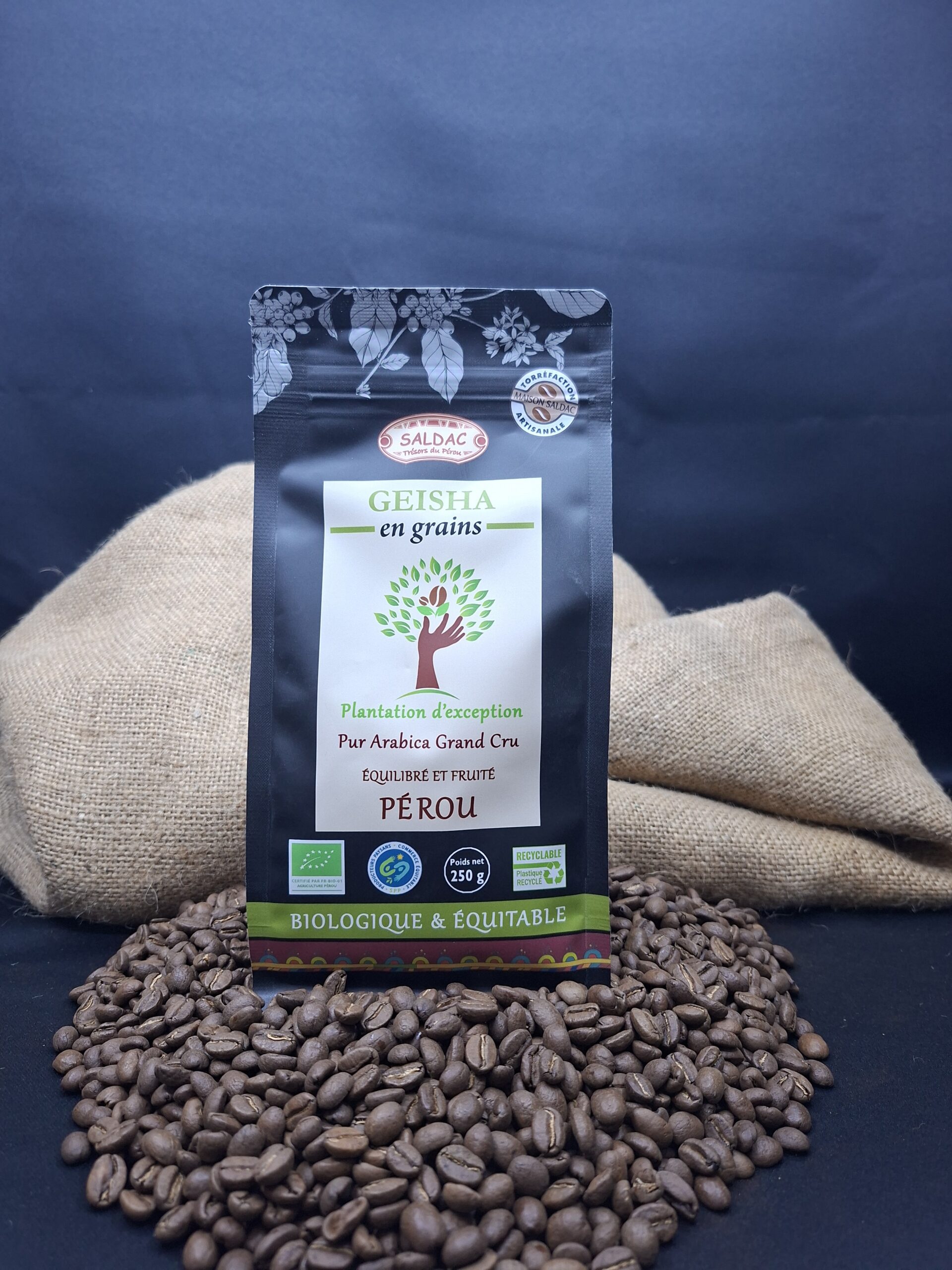 Café d'exception, micro lots, bio, grains, 250gr - café Geisha – Bild 2