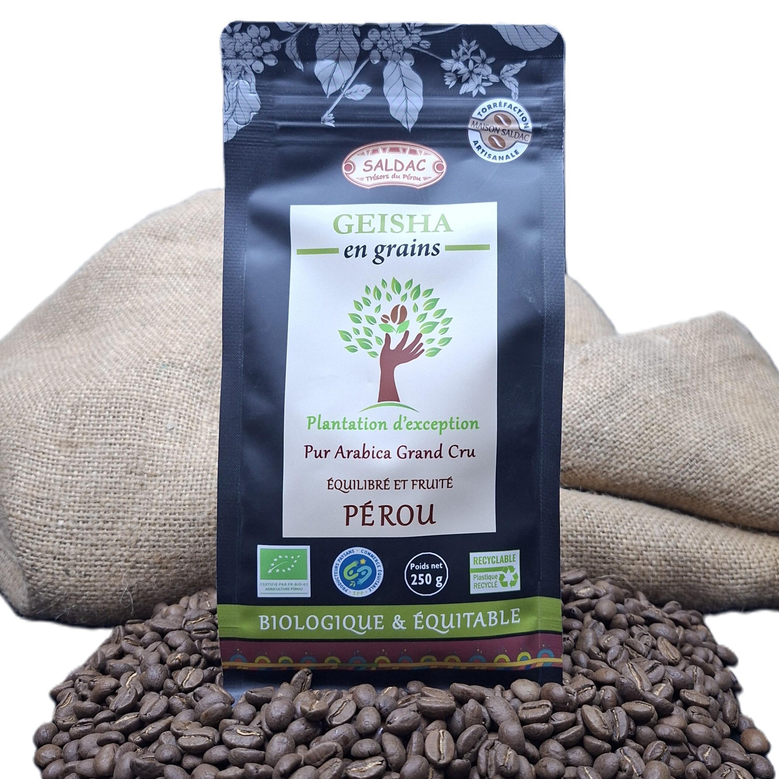 Café d'exception, micro lots, bio, grains, 250gr - café Geisha