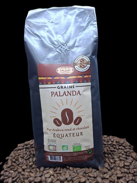 Alternative view of Café Palanda d’Équateur, pur "Arabica" bio, équitable, grains 1kg