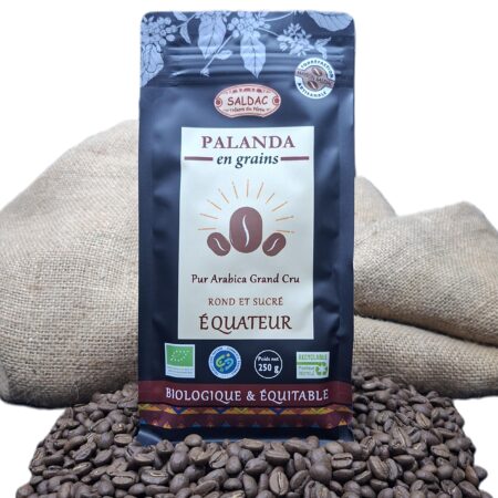 Café Palanda d’Équateur, pur "Arabica" bio, équitable, grains 250gr