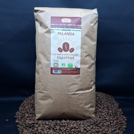 Café Palanda d’Équateur, pur "Arabica" bio, équitable, grains 4kg