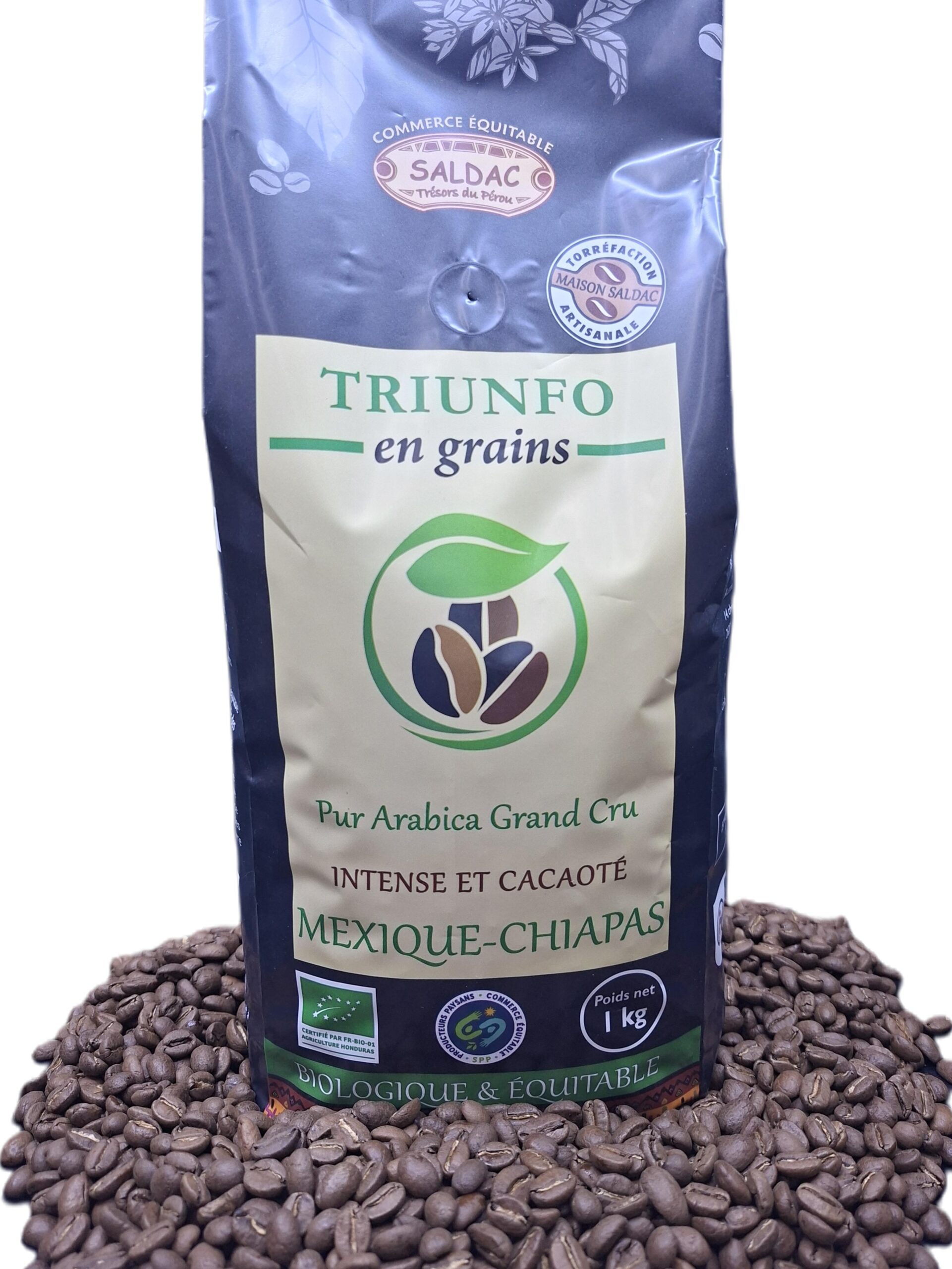 Café Triunfo du Mexique, bio/équitable - grain 1kg