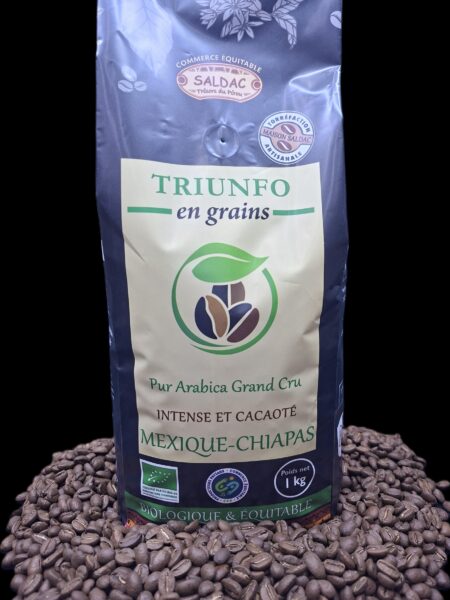 Alternative view of Café Triunfo du Mexique, bio/équitable - grain 1kg
