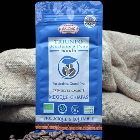 Alternative view of Café Triunfo du Mexique, Décaféiné, bio/équitable - grain 250gr