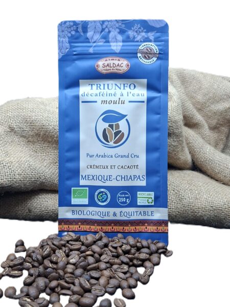 Café Triunfo du Mexique, Décaféiné, bio/équitable - grain 250gr