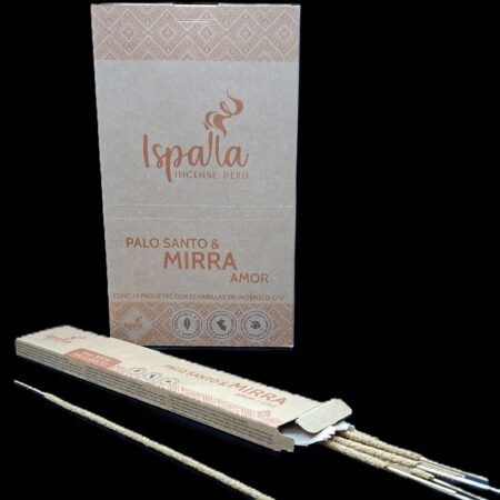 Encens de Palo Santo certifié, Myrrh, 12x 10pc