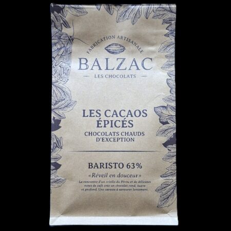 Baristo 63%, chocolat chaud Balzac, 250gr