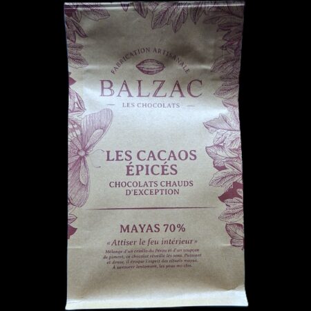 Mayas 70%, chocolat chaud Balzac, 250gr